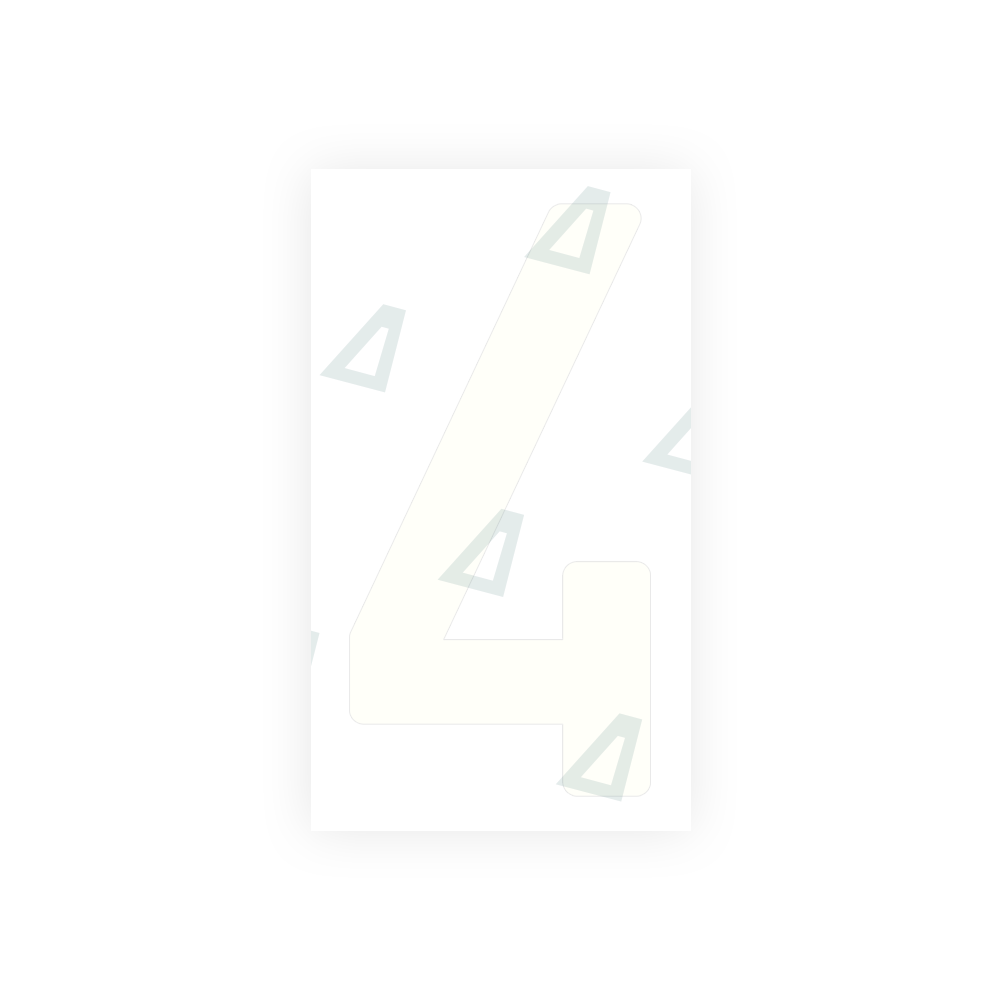 Alite Nanofilm for India license plates - Symbol "4" - Alite