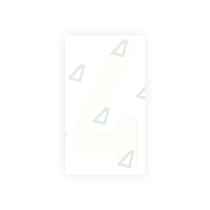 Alite Nanofilm for India license plates - Symbol "4" - Alite