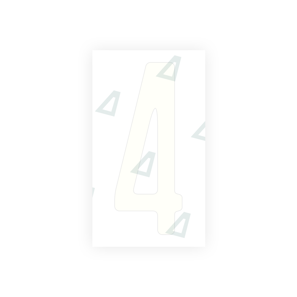 Alite Nanofilm for CA (Ontario) license plates - Symbol "4" - Alite