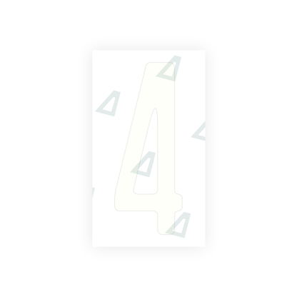 Alite Nanofilm for CA (Ontario) license plates - Symbol "4" - Alite