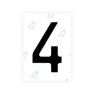 Alite Nanofilm for Chile 2014 license plates - Symbol "4" - Alite