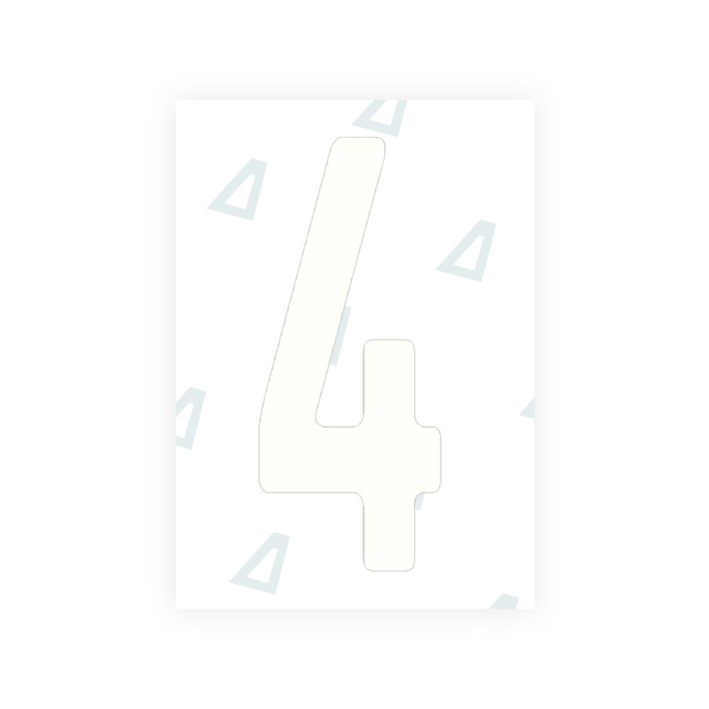 Alite Nanofilm for Guatemala license plates - Symbol "4" - Alite