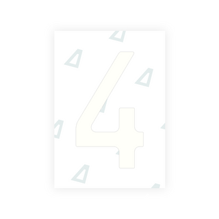 Alite Nanofilm for Chile 2014 license plates - Symbol "4" - Alite
