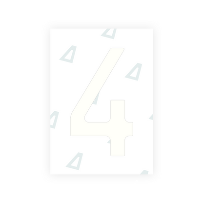 Alite Nanofilm for Chile 2014 license plates - Symbol "4" - Alite