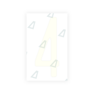 Alite Nanofilm for US (New Jersey - Embossed) license plates - Symbol "4" - Alite
