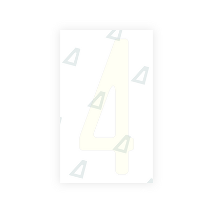 Alite Nanofilm for US (New Jersey - Embossed) license plates - Symbol "4" - Alite