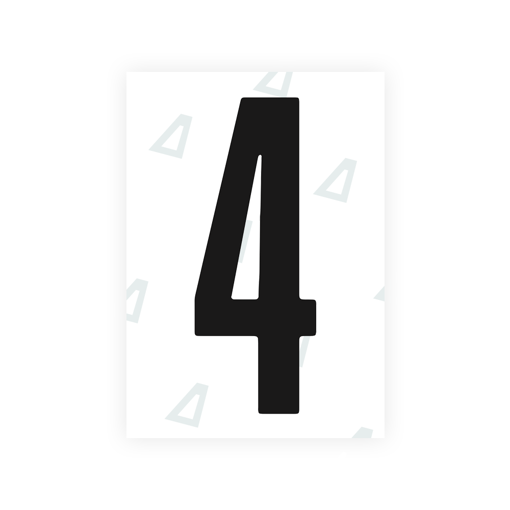 Alite Nanofilm for US (Indiana) license plates - Symbol "4" - Alite