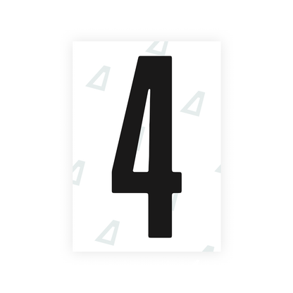 Alite Nanofilm for US (Indiana) license plates - Symbol "4" - Alite