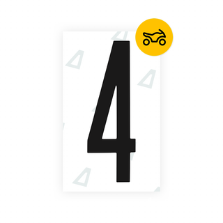 Alite Nanofilm for US (New York 2001) Moto license plates - Symbol "4" - Alite