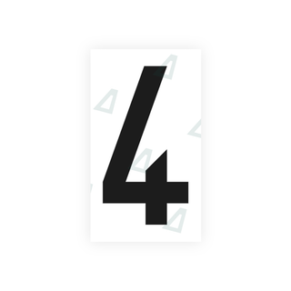 Alite Nanofilm for France license plates - Symbol "4" - Alite