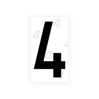 Alite Nanofilm for Greece license plates - Symbol "4" - Alite