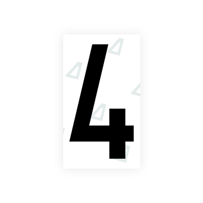 Alite Nanofilm for Greece license plates - Symbol "4" - Alite