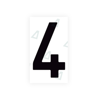 Alite Nanofilm for Spain Flat license plates - Symbol "4" - Alite