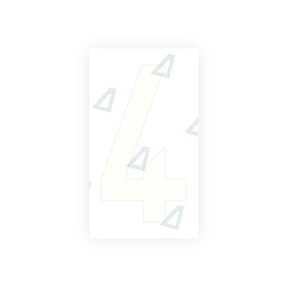 Alite Nanofilm for France license plates - Symbol "4" - Alite