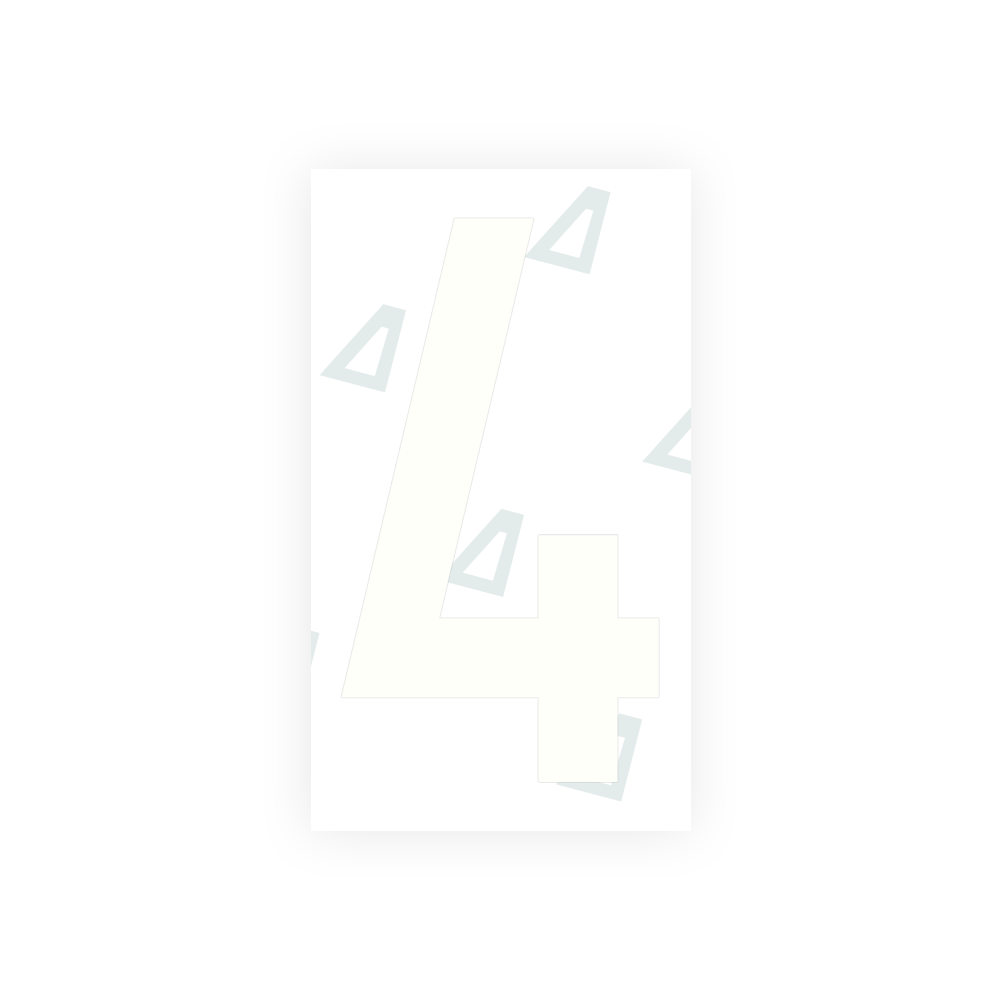 Alite Nanofilm for Greece license plates - Symbol "4" - Alite
