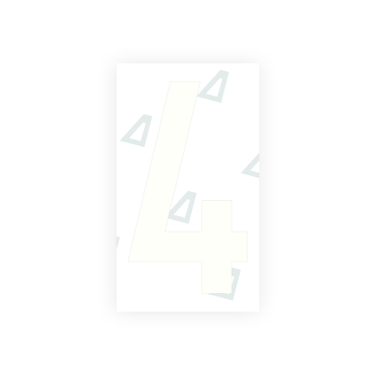 Alite Nanofilm for Greece license plates - Symbol "4" - Alite