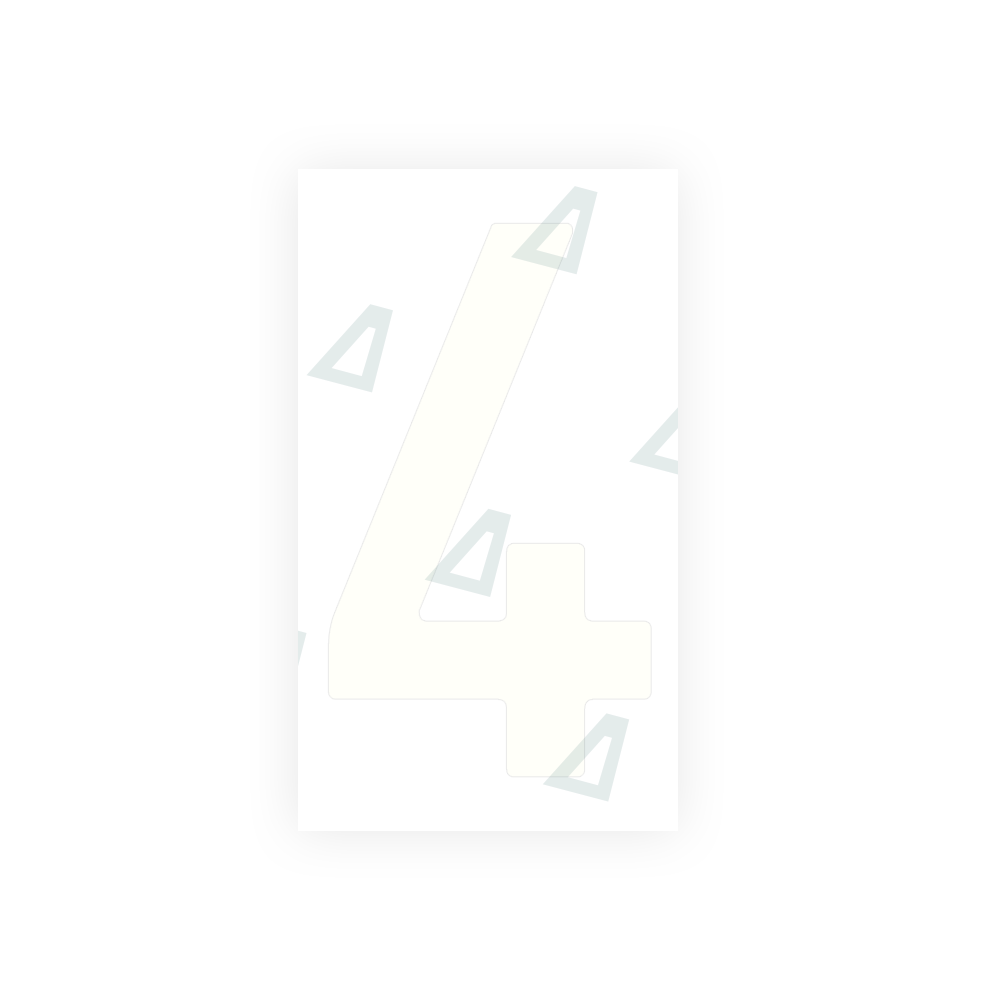 Alite Nanofilm for Spain Flat license plates - Symbol "4" - Alite