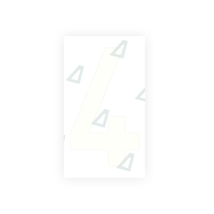 Alite Nanofilm for Spain Flat license plates - Symbol "4" - Alite
