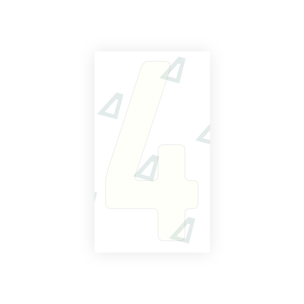 Alite Nanofilm for Armenia number plates - Symbol "4" - Alite