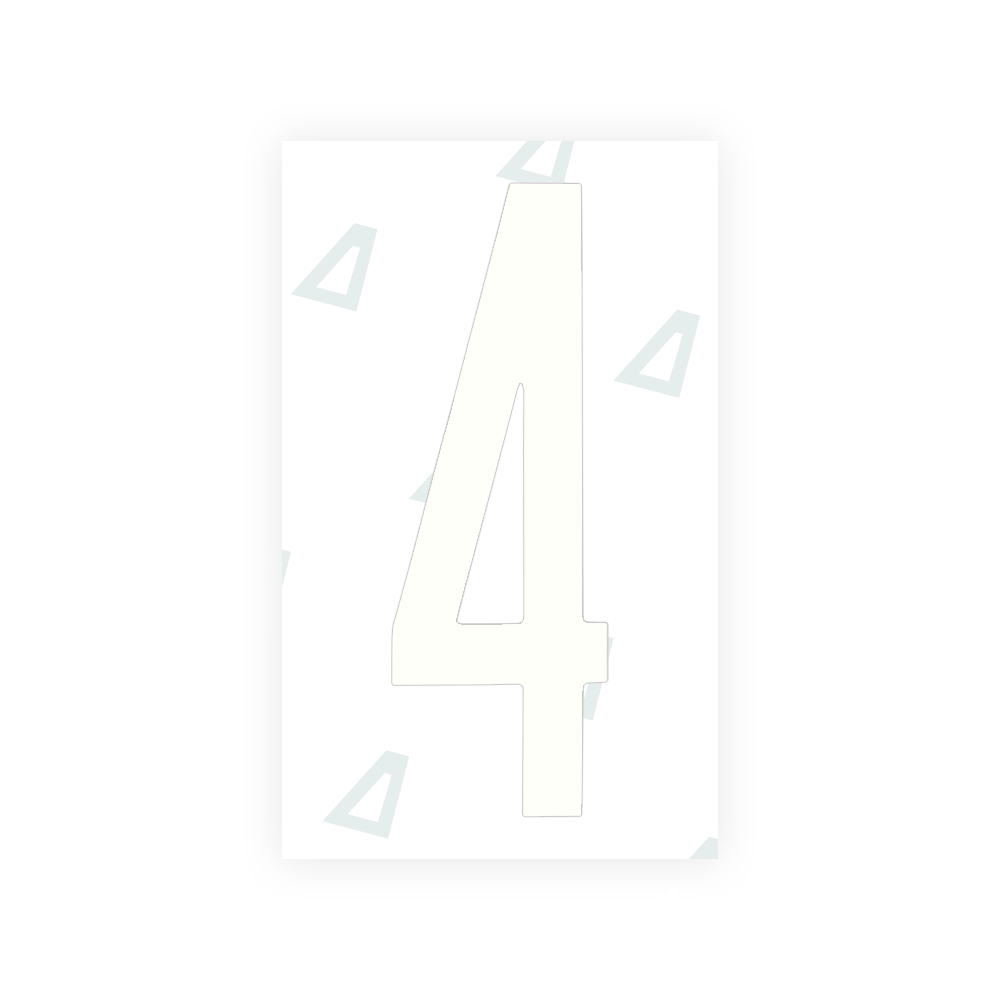 Alite Nanofilm for US (New York 2020 - Flat) license plates - Symbol "4" - Alite