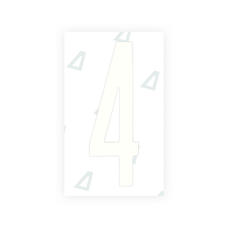 Alite Nanofilm for US (New York 2020 - Flat) license plates - Symbol "4" - Alite