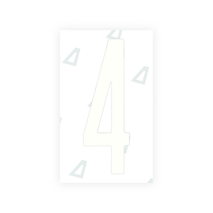 Alite Nanofilm for US (New York 2020 - Flat) license plates - Symbol "4" - Alite