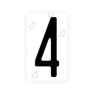 Alite Nanofilm for US (New Jersey - Embossed) license plates - Symbol "4" - Alite