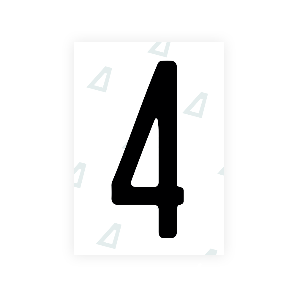 Alite Nanofilm for US (Florida 2019) license plates - Symbol "4" - Alite