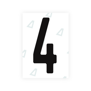 Alite Nanofilm for Guatemala license plates - Symbol "4" - Alite