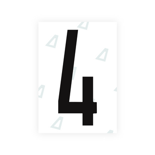 Alite Nanofilm for US (Arizona 2008) license plates - Symbol "4" - Alite