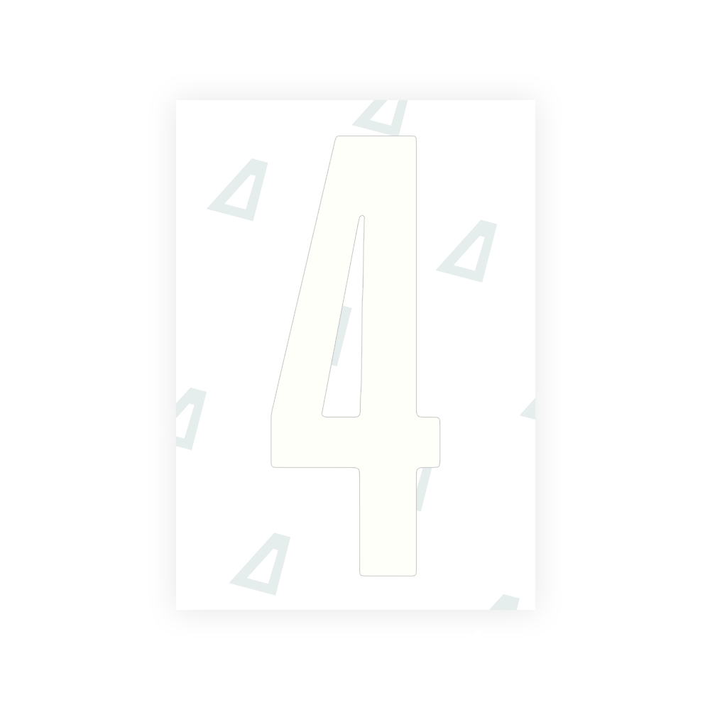 Alite Nanofilm for US (Indiana) license plates - Symbol "4" - Alite
