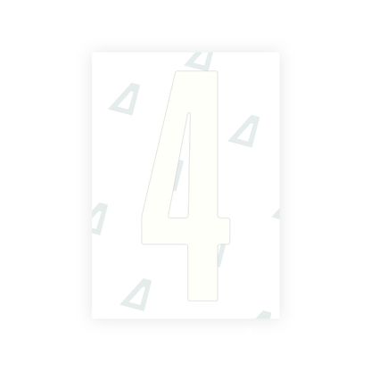 Alite Nanofilm for US (Indiana) license plates - Symbol "4" - Alite