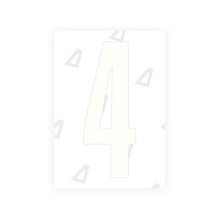 Alite Nanofilm for US (Nevada) Moto license plates - Symbol "4" - Alite