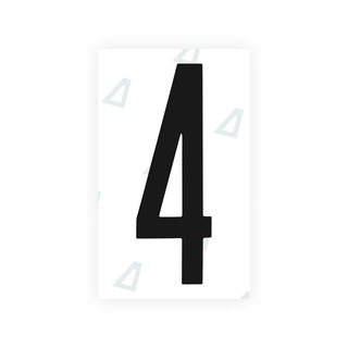 Alite Nanofilm for US (New York 2020 - Flat) license plates - Symbol "4" - Alite