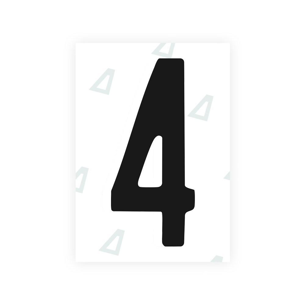 Alite Nanofilm for US (Connecticut 2013) license plates - Symbol "4" - Alite
