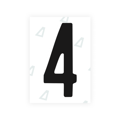 Alite Nanofilm for US (Connecticut 2013) license plates - Symbol "4" - Alite