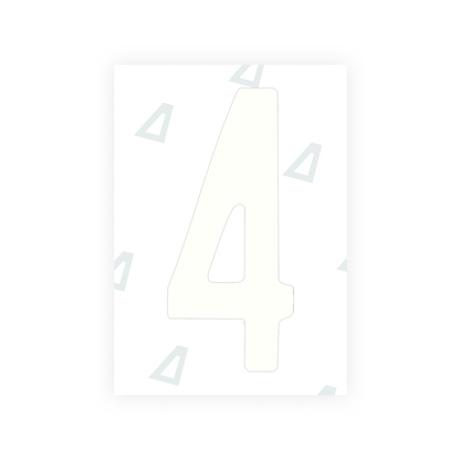 Alite Nanofilm for US (Connecticut 2013) license plates - Symbol "4" - Alite