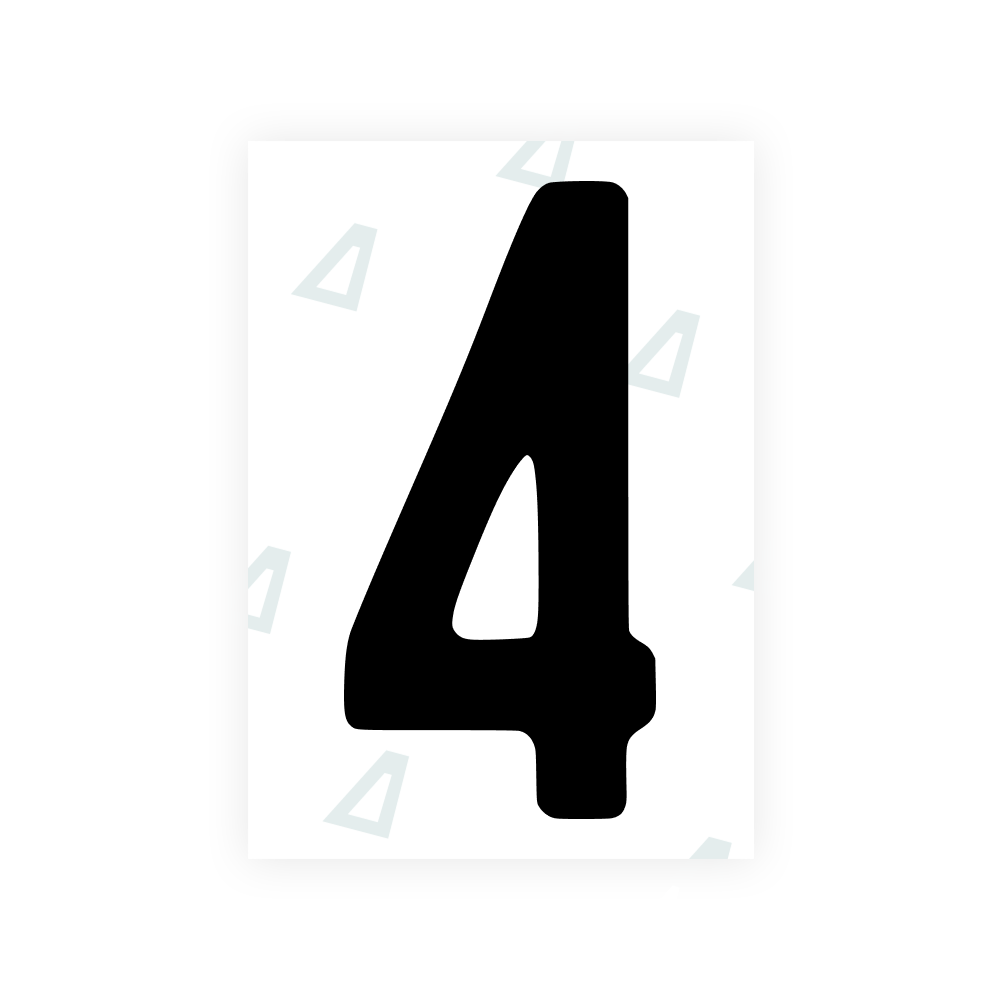 Alite Nanofilm for AUS (New South Wales) license plates - Symbol "4" - Alite
