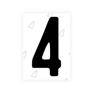 Alite Nanofilm for AUS (New South Wales) license plates - Symbol "4" - Alite