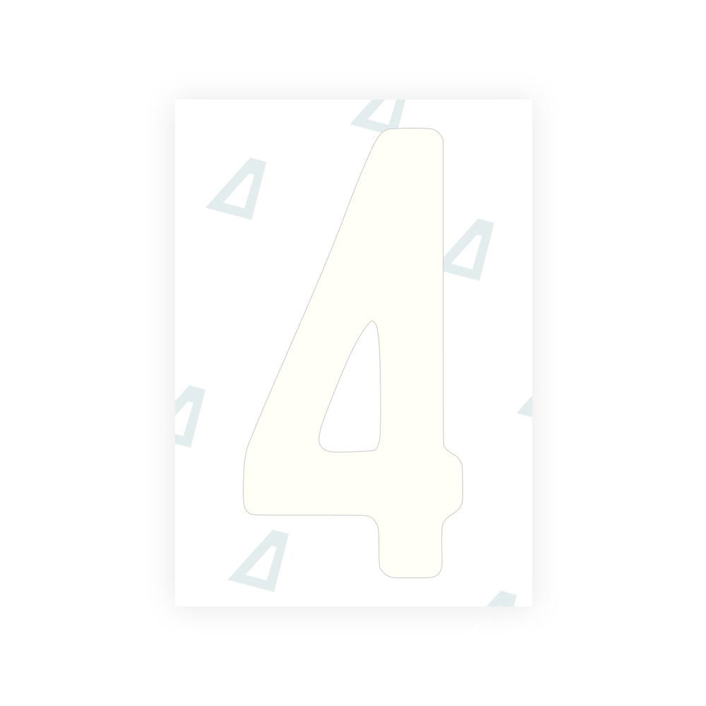Alite Nanofilm for AUS (New South Wales) license plates - Symbol "4" - Alite