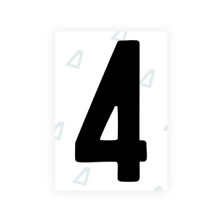 Alite Nanofilm for AUS (Queensland) license plates - Symbol "4" - Alite