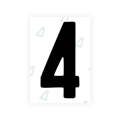 Alite Nanofilm for AUS (Queensland) license plates - Symbol "4" - Alite