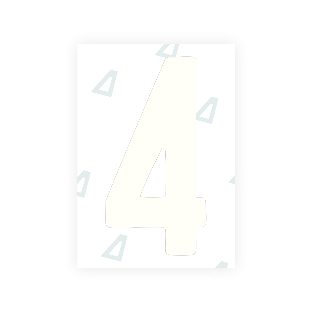 Alite Nanofilm for AUS (Queensland) license plates - Symbol "4" - Alite