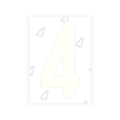 Alite Nanofilm for AUS (Queensland) license plates - Symbol "4" - Alite