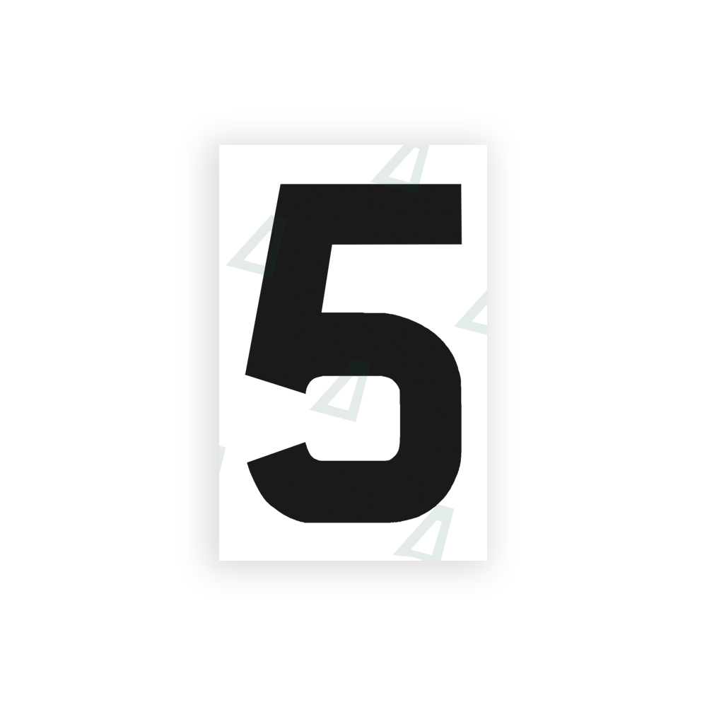 Alite Nanofilm for United Kingdom license plates - Symbol "5" - Alite