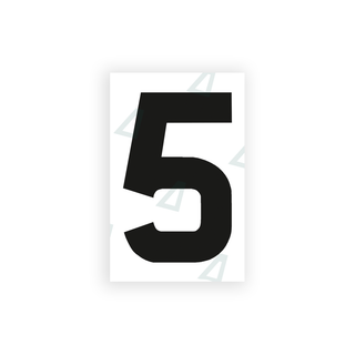 Alite Nanofilm for United Kingdom license plates - Symbol "5" - Alite