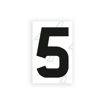 Alite Nanofilm for United Kingdom license plates - Symbol "5" - Alite