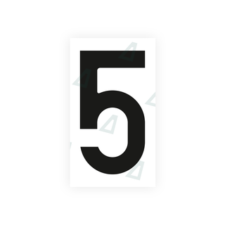 Alite Nanofilm for Czech Republic license plates - Symbol "5" - Alite