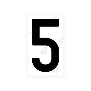 Alite Nanofilm for India license plates - Symbol "5" - Alite