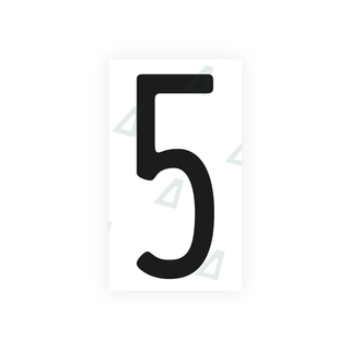 Alite Nanofilm for US (Maryland) license plates - Symbol "5" - Alite